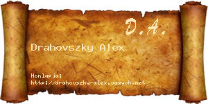 Drahovszky Alex névjegykártya